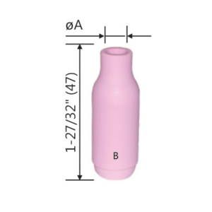 Alumina Ceramic Nozzle: Torch Models WP-17; WP-18; WP-26