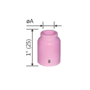 Alumina Ceramic Gas Nozzle: Torch Models WP-9, WP-20, WP-22, WP-25
