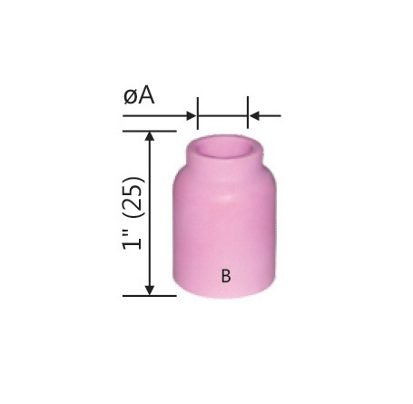 Alumina Ceramic Gas Nozzle: Torch Models WP-9, WP-20, WP-22, WP-25