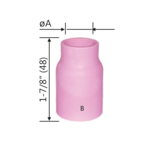 Alumina Ceramic Gas Lens Nozzle: Torch Models WP-17; WP-18; WP-26