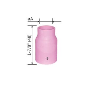 Alumina Ceramic Nozzle: Torch Models WP-17; WP-18; WP-25; WP-26; WP-12; WP-27
